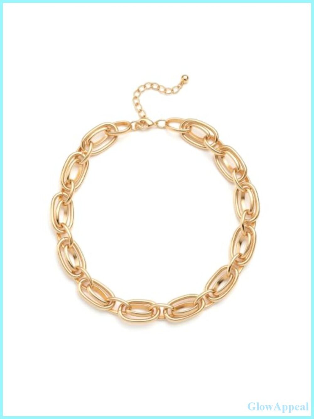 Gold Chunky Necklace for Women Trendy Choker Chain Statement